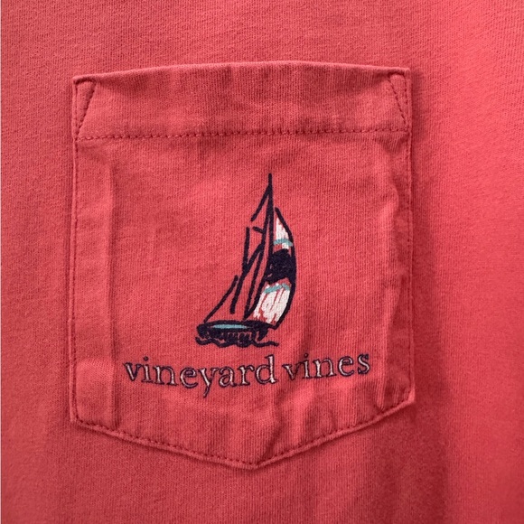 Vineyard Vines Men's Classic Red Tee - Picture 3 of 7